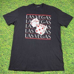 Vintage 90s Las Vegas Dice Velva Sheen T-Shirt XL